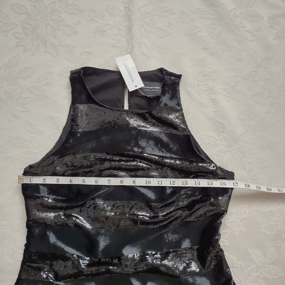 Banana Republic Limited Edition Made in Portugal black striped Cocktail Dress - Picture 5 of 12